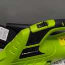 Mueller UltraStorm Leaf Blower Cordless Electric, with 2 Batteries and Charger, 140 MPH 20 V Powerful Motor, 2 Speed Levels, 1hr Charge, Lightweight, Blowers for Lawn Care, Blower for Snow (Green)