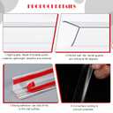 10 Pcs Wall Corner Protector, Clear Self-Adhesive Corner Protectors for Walls for Baby, Furniture, Door, Tables, Cover Sharp Furniture, Easy to Install(47.24" x 1.18")