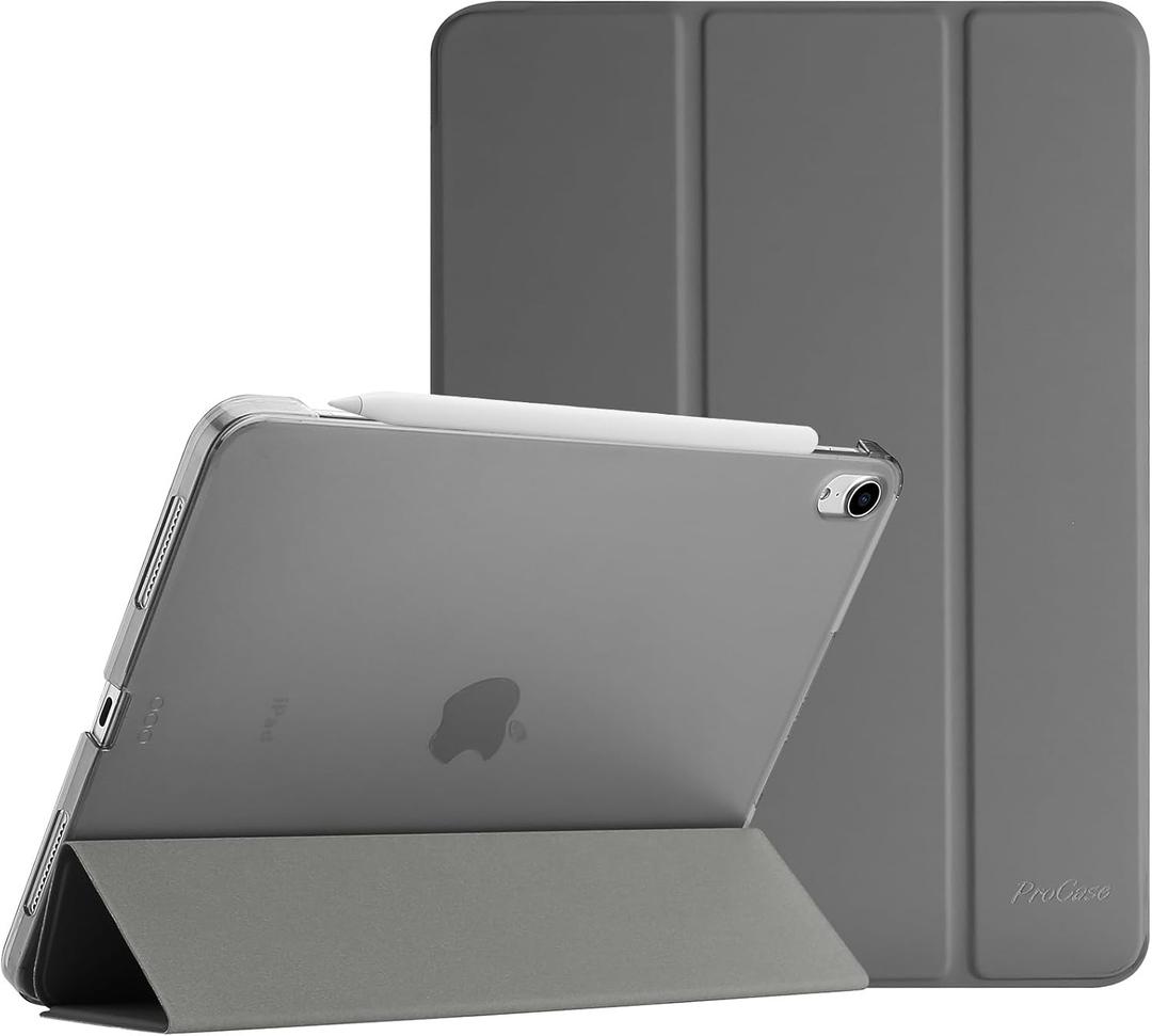 ProCase Smart Case for iPad Air 11-inch M3 M2 2025 2024/10.9 Air 5th 4th Generation 2022 2020, Protective Cover for Air 5 4 -Grey