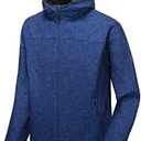 Little Donkey Andy Men’s Softshell Jacket with Removable Hood, Fleece Lined, Size 2XL