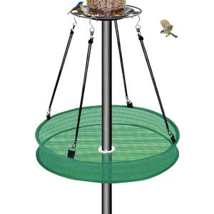 Bird Seed Catcher Tray for Hanging Bird Feeder Platform, 20 inches Birdseed Hoop for Hummingbird Feeders Bee Feeder Outdoor Garden Hanging Tray(1PC-)