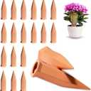 Terracotta Plant Watering Stakes, Self-Watering System for Indoor and Outdoor Plants, 20-Pack