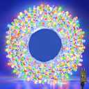 210 LED 4-Color Outdoor Easter String Lights, Seasonal Fairy Lights with 8 Modes, Waterproof Indoor Outside Decoration Lighting for Christmas, Parties, Wedding, Patio, New Year(70FT)