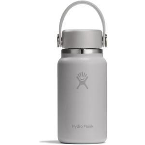 Hydro Flask Micro Bottle - Insulated Mini Leak Proof Flask for Purse or Pocket in 6.7 Oz Birch Gray