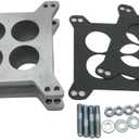 1 Set SHLPDFM Phenolic Spacer 2" Ported Aluminum Carburetor Spacer Fits Edelbrock Holley Chevy Ford 4bbl SBC BBC Chevy V8