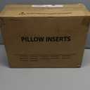 puredown Euro Pillow Inserts 24 x 24 (Pack of 2, White), Feather Down Pillow Stuffer, White Throw Pillows for Bed, Couch, and Cushion