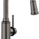 BLANCO 443265 Empressa Pull-Down Bar Faucet - 1.5 GPM - Satin Dark Steel