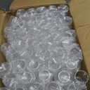 100 Pack PET Sealing Cups For Manual Can Sealer, 8.5oz With Aluminum Lids, Pull tab can lid