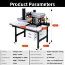 Edge Bander Portable Edge Banding Machine, Straight & Curve Line, Double-Sided Glue Coating, Adjustable Speed, 110V, Durable & Efficient for Professional Edge Banding
