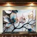 LMSDYSHU Tempered Glass Backsplash for Kitchen, Colorful Leaves, Frameless, Stove Backsplash Protector for Wall,Easy to Clean, Home Decor (30"x20")