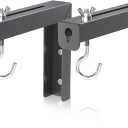 suptek Universal Projector Screen Wall Mount L-Brackets Wall Hanging Mount 6 inch Adjustable Extension Mounting Hooks for Projection Screen up to 66 lbs, 30 kg Capacity Each, PRL001B, Black (1 Pair)