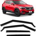 in-Channel Extra Durable Rain Guards for Kia Seltos 2021-2025, Window Deflectors, Vent Window Visors, 4 Pieces - 200313 (For Seltos 21-25)