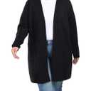 Shiaili Long Plus Size Sweater Cardigan Easy Close Open Front Coat for Women,4X