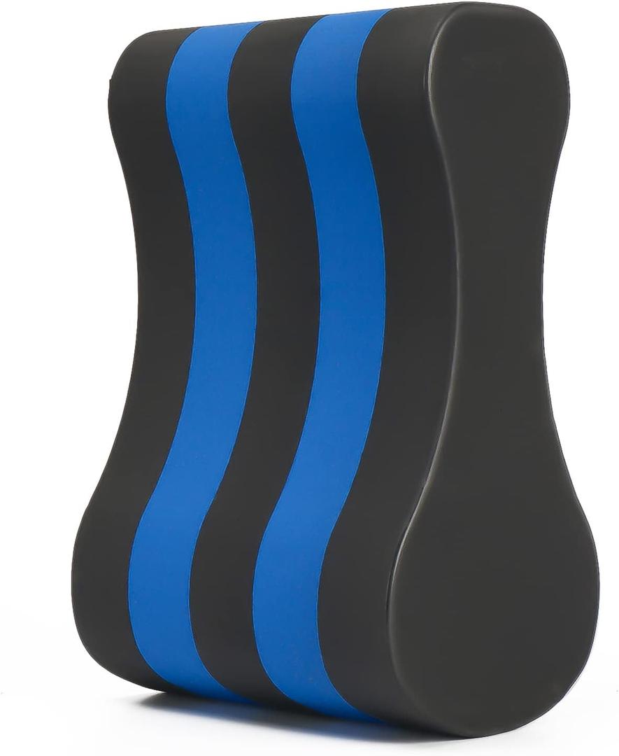 NEAGLORY Swimming Pull Float, Soft Swimming Float Kickboard, EVA 5-Layer Pull Buoy Leg Float, Pool Training Aid, Legs and HIPS Support for Adults, Kids, and Beginners (Blue & Black)