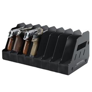 BSTTEK Foam Pistol Rack for Gun Safe | Gun Cabinet Accessories | Storage Organizer Revolver Firearm Handgun Rack Stand Display Holder Fits 8 of Pistols