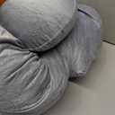 MOON PARK Pregnancy Pillows for Sleeping - 57 Inch U Shaped Full Body Maternity Pillow with Removable Cover - Support for Back, Legs, Belly, Hips - Pregnancy Pillow for Women - Grey