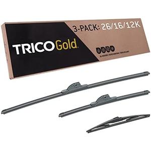 TRICO Gold 3-Piece Driver/Passenger/Rear All-Weather Automotive Replacement Windshield Wiper Blade Kit for 2016-2020 Kia Sorento; Includes 26", 16" & 12" Premium Beam Blades