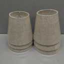 Chandelier Shades Set of 6, Clip on Lamp Shade Bottom 5.5'' X Top 3.54'' X H 5.12'' for Table Lamp Wall Lamps Replacement, Linen Small Lamps Shades