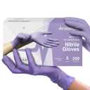 Lilac Nitrile Disposable Gloves - 200 Count - 3 Mil Nitrile Gloves Small - Powder and Latex Free Rubber Gloves - Surgical Medical Exam Gloves - Food Safe Cooking Gloves