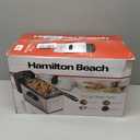 Hamilton Beach 35032 Professional Style Electric Deep Fryer, Frying Basket with Hooks, 1500 Watts, 3 Liters, Stainless Steel