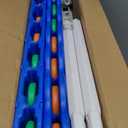 Giant 4 Connect in a Row Game, Height Adjustable Jumbo Yard Games for Kids and Adults Outdoor Play, Backyard Large Four Connect Floor Games, Patent Authorized (Blue/White)