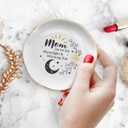Tiny Detalles Jewelry Dish Mother’s Day Gifts – Birthday Gifts for Mom Grandma, Ceramic Trinket Dish for Decor, Thank You Mother in Law Gift, Elegant Tray for Rings Earrings Keys