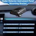 Radar Detector Mount,Upgrade Magnetism Aluminium Dashboard Mount,for Cobra,Escort,UnidenR3 R4 R7 R8, Valentine V1 Gen2 etc All Radar Detector,Shockproof Stable and Adjustable