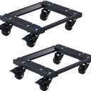 BVGBUK Heavy Car Dolly Set of 2, Heavy Duty Wheel with Brake, Total Weight 3000 LBS, Double ramp Design for Moving Cars, Trucks, Trailers, Motorcycles, and Boats