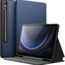 JETech Case for Samsung Galaxy Tab S10 Lite / S10 FE / S9 FE 10.9-Inch with S Pen Holder, Slim Folio Stand Protective Tablet Cover, Multi-Angle Viewing (Navy Blue)