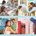 2 x FILASLFT Paint by Numbers for Adults,Adult Paint by Number Kits on Canvas DIY Oil Paint by Numbers Painting Gift Home Decoration for Living Room (C001-Seaside)