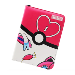 Card Binder 4 Pockets,Collectible Trading Card Albums, 400 Double Sided Pocket PU Premium Zip Trading Collection Binderwith 50 Removable Sleeves for Game Sports Card. (re001)