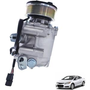munirater AC Compressor w/Clutch Replacement for 2006-2011 Civic 1.8L 38810RNAA02 38810RNAA01 CO4918AC