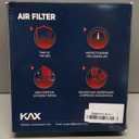 KAX Premium Engine Air Filter, CA10755 Replacement for Toyota Camry, Highlander, Sienna, Avalon, ES350, NX200T, NX300, RX350, RX350L, Durango, Grand Cherokee, 200% Longer Life