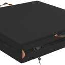 Square Sandbox Cover, Made 600D Heavy Duty for Children's Sandbox Protection Kids Outdoor Sand Boxes Sandpit,with Two Reflective Handles,6.5 Metre Drawstring and snap61.8" L x 61.8" W x 8" H
