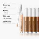 Clinique Even Better All-Over Full Coverage Concealer + Eraser Makeup For Dark Undereye Circles | With Hyaluronic Acid + Caffeine | Hydrating, Brightening + Depuffing
