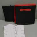 Christmas Ornament Storage Container with Dividers - Box Stores Up to 54 Ornaments, Zippered, Convenient, Adjustable, Large Organizer Bin to Protect Holiday Dcor, Fits Most Standard Size, Black