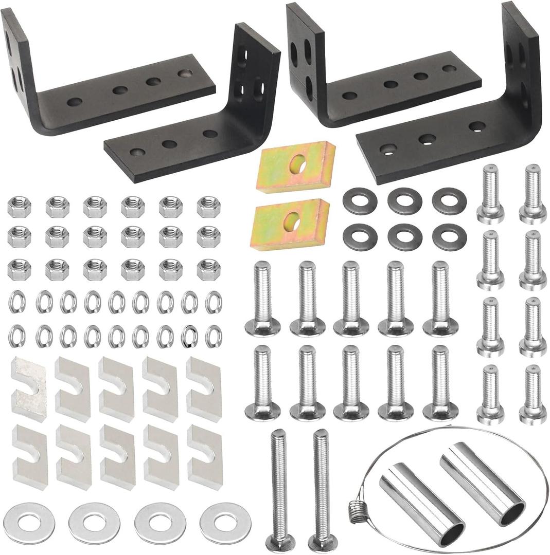 5th Wheel Hitch Installation Kit - Universal Fit for Reese 5th Wheel Trailer Hitches Models #30035, 58058; Includes Hardware & Brackets - Replacement Part for Reese 30439 (10-Bolt Design)