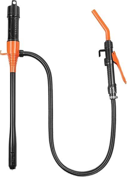 3.2 GPM Cordless Electric Fuel Transfer Pump, Portable Battery Powered Hand Fuel Pump, Universal Fit for Vehicles, Boats, Lawn Equipment, Emergency, Power Outage & Home Use (Orange Black)