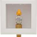 HYDRO MASTER Gas Outlet Box1/2" NPT, Gas Supply BoxWhite (1/2-Inch)