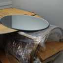 Signature Design by Ashley Irmaleigh Classic Nesting Accent Table Set with Mirrored Tabletops, Set of 2, Metallic