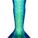 DNFUN Mermaid Tail for Swimming for Adults,Without Monofin. (Small, M10)