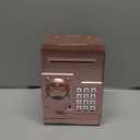 Piggy Bank Electronic Mini ATM for Kids Baby Toy, Safe Coin Banks Money Saving Box Password Code Lock for Children,Boys Girls Best Gift (Rose Gold)