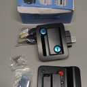 Kohree Upgraded RV Door Lock Replacement with Paddle Deadbolt, 100% Zinc Alloy, Camper Door Handle Latch, RV Enclosed Travel Trailer Entry Door Lock with Keys for Camper Horse Trailer Cargo, Black