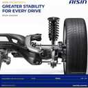 AISIN AFTERMARKET SABH-00938 2pcs Rear Suspension Shock Absorber