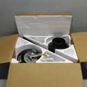 Black Ceiling Fans with Lights - 46" Flush Mount Ceiling Fan with Remote and 5 Reversible Blades, 3CCT Dimmable, 6 Wind Speeds&2H Timer, Indoor Low Profile Fan Light Fixture for Modern Bedroom