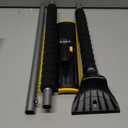 helloleiboo 2025 Extra Long 55.7" Ice Scrapers for Car Windshield Multi-Functional Detachable Car Ice Scraper with Foam Grip and 270° Pivoting Brush Head Snow Brush for SUV Truck Auto(Yellow)