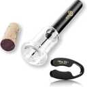 Wine Ziz Amazingly Simple Wine Opener with Foil Cutter Gift Set for Wine Lovers | Wine Pump Air Pressure Wine Bottle Opener Easy Cork Remover Corkscrew | Wine Bottle Openers (Black, 1)