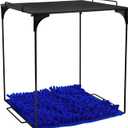 Locker Accessories Locker Organizer Shelf and Locker Carpet Decorating Kit Suitable for School, Office Back to School Essentials (1, Black Blue)