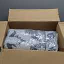 Lessymo 8 x 10 Area Rugs for Living Room- Machine Washable Area Rugs Boho Faux Wool Low Pile Area Rug for Bedroom, Floral Medallion Vintage Rugs with Non-Slip Rubber, Kid & Pet Friendly, Grey White