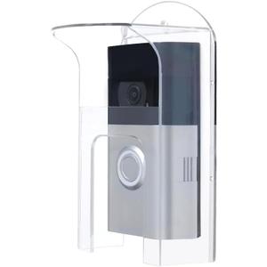 Doorbell Rain Cover for Ring, Clear Acrylic Weatherproof Shield Compatible with Ring 1/2/3/4/2020/Pro/Pro 2/Video Doorbells